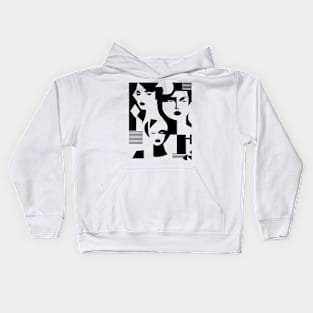 women faces Kids Hoodie